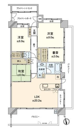 ヴェルディ大芝公園リヴァージュ 間取図(平面図) ヴェルディ大芝公園リヴァージュ 間取図(平面図)
