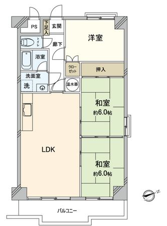 リバーサイドネオ舟入 間取図(平面図)