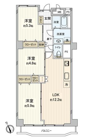 広島センチュリーマンション 間取図(平面図) 広島センチュリーマンション 間取図(平面図)