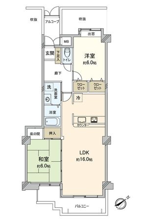ダイアパレス高須 間取図(平面図) ダイアパレス高須 間取図(平面図)