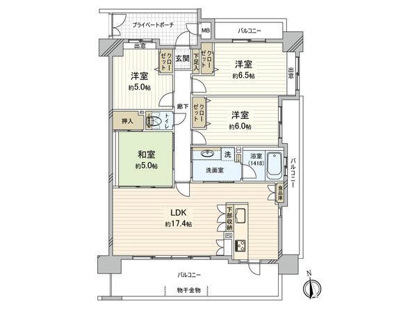 フローレンス中広城南通り 間取図(平面図) フローレンス中広城南通り 間取図(平面図)