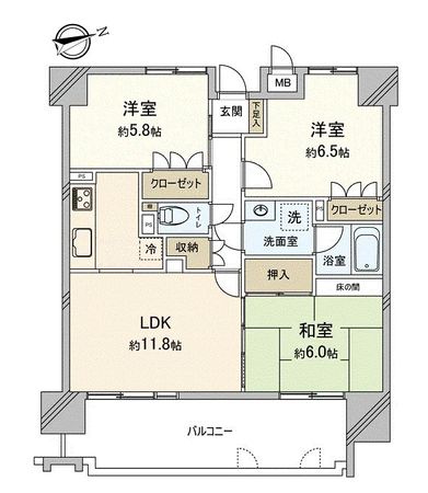 舟入中町パーク・ホームズ 間取図(平面図) 舟入中町パーク・ホームズ 間取図(平面図)