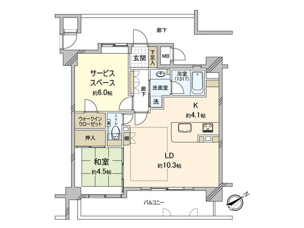 ソフィスシティ大芝ブライトパークス 間取図(平面図)