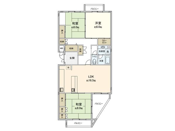 鈴が峰第3住宅 間取図(平面図)