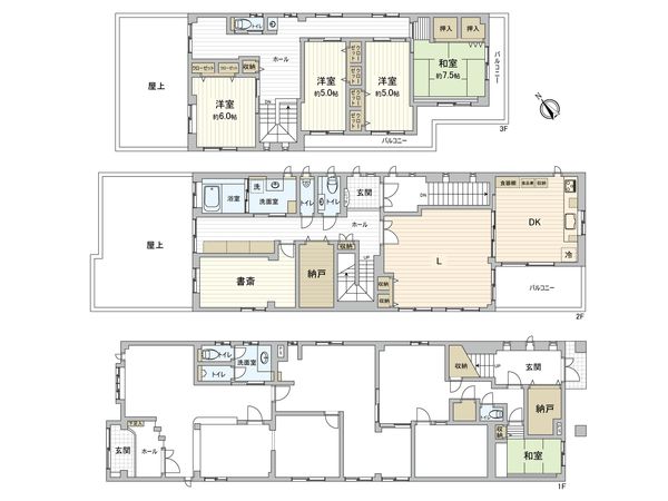 舟入南5丁目 店舗付住宅 間取図(平面図) 間取図(平面図)