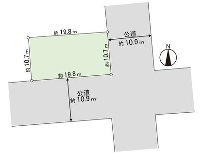 南24条西12丁目 土地 区画図