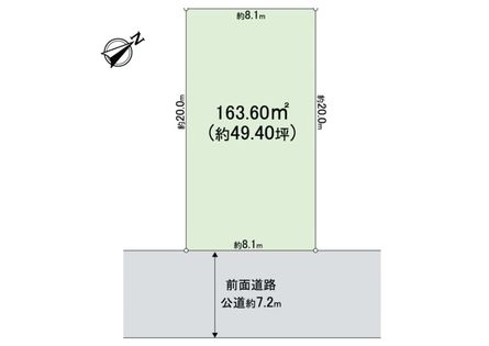 北20条西15丁目 土地②号地 区画図