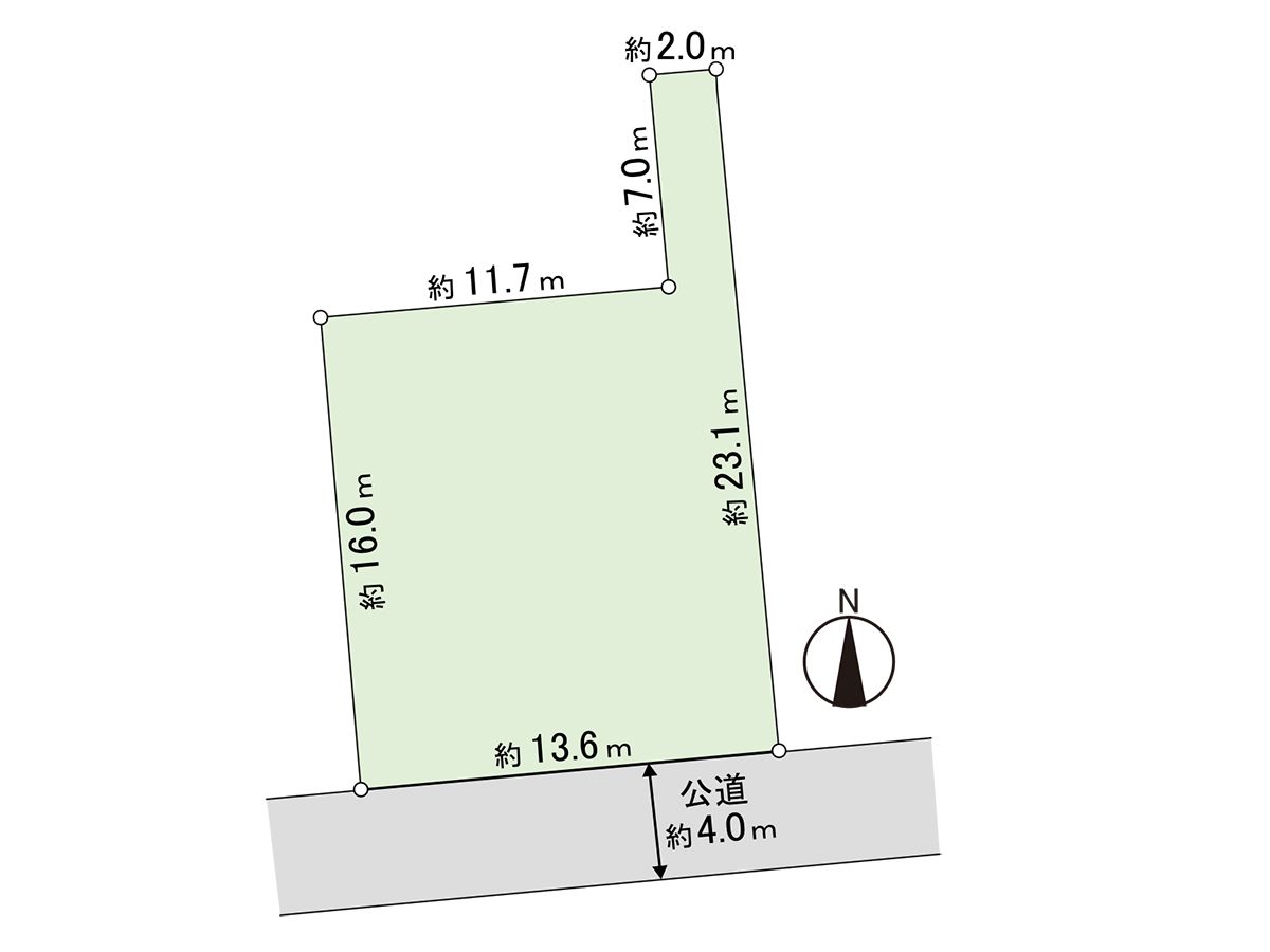 南14条西8丁目 土地 区画図 区画図