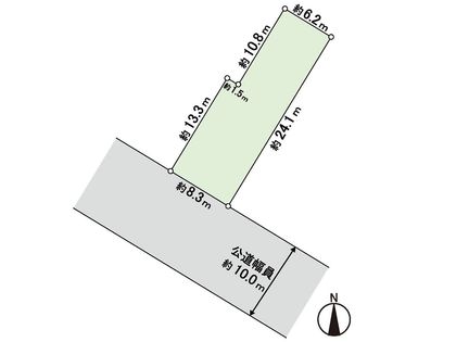 北14条西18丁目 土地 区画図
