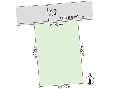 南9条西17丁目 土地 区画図