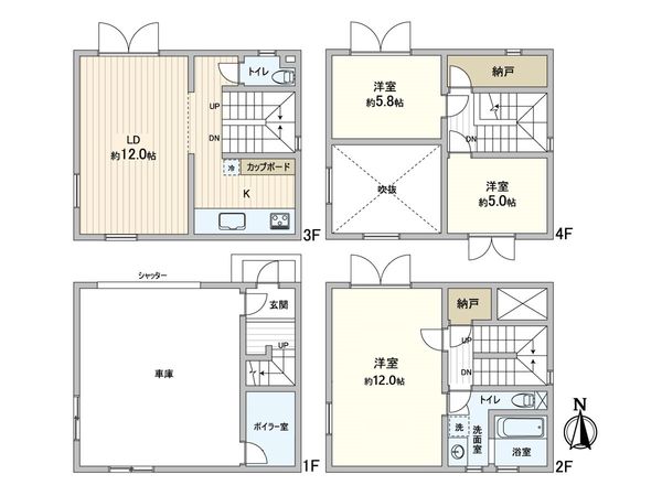 南16条西13丁目 戸建 間取図(平面図)