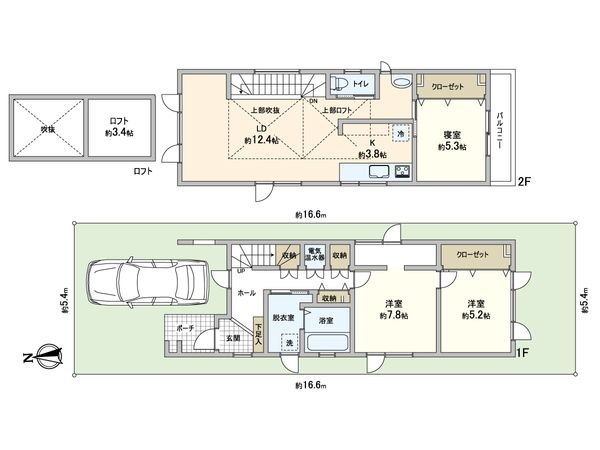 南20条西7丁目 戸建 間取図(平面図)