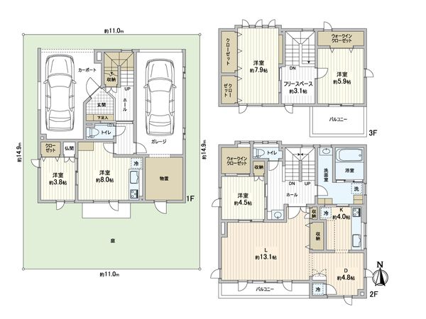 南18条西9丁目 戸建 間取図(平面図) 南18条西9丁目 戸建 間取図(平面図)
