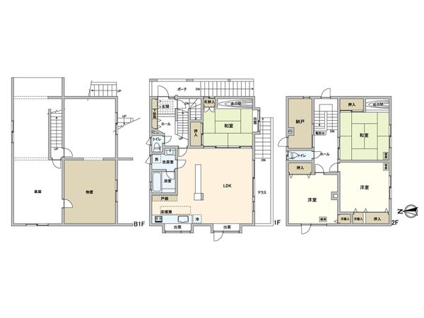 南24条西12丁目 戸建 間取図(平面図) 南24条西12丁目 戸建 間取図(平面図)