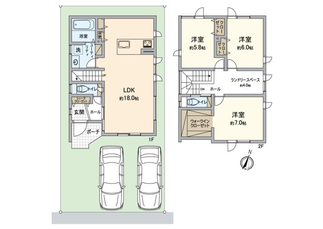 南12条西12丁目 新築戸建 間取図(平面図)