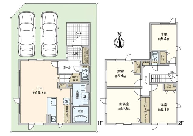 南11条西17丁目 新築戸建2号地 間取図(平面図)
