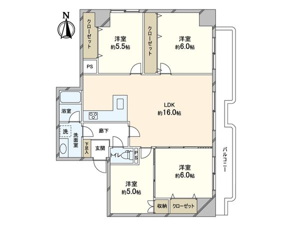 シャルム北4条 間取図(平面図) 間取図(平面図)