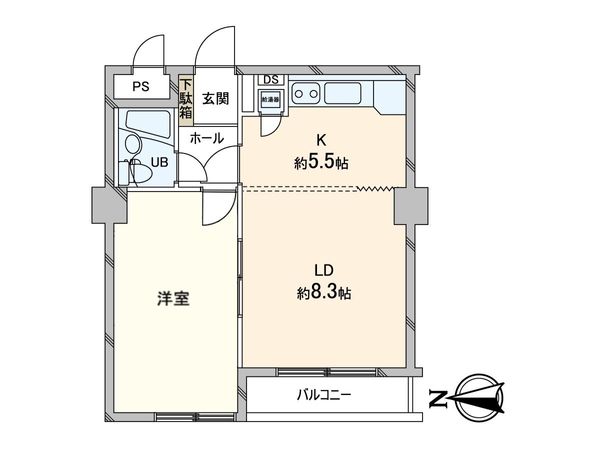 クリーンリバー大通 間取図(平面図)