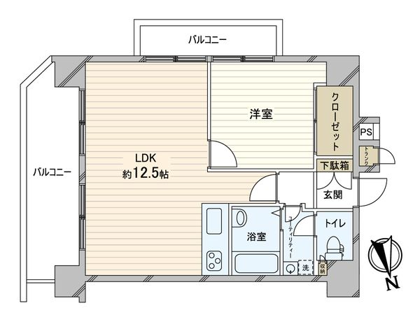 ふじいハイツ平岸 間取図(平面図) ふじいハイツ平岸 間取図(平面図)