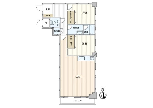 シャンボール南12条 間取図(平面図)