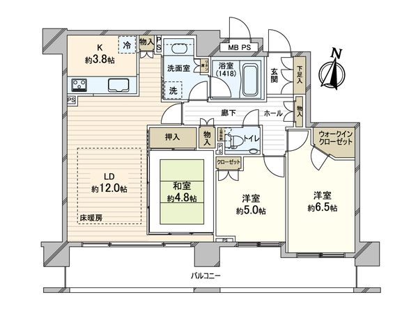 パークホームズ近代美術館前 間取図(平面図) パークホームズ近代美術館前 間取図(平面図)