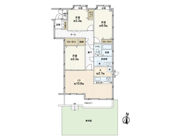 ライオンズマンション南24条 間取図(平面図) ライオンズマンション南24条 間取図(平面図)