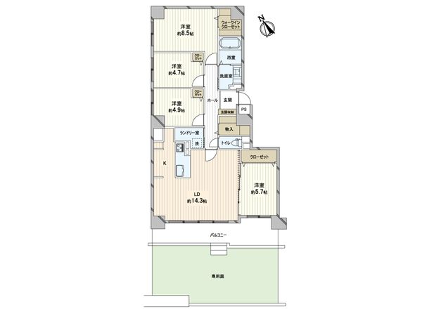 クリーンリバー桑園駅前Ⅱ 間取図(平面図) 間取図(平面図)