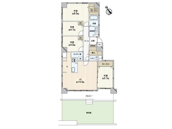 クリーンリバー桑園駅前Ⅱ 間取図(平面図) クリーンリバー桑園駅前Ⅱ 間取図(平面図)