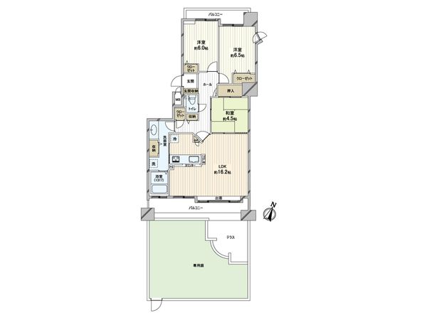 ダイアパレス植物園通 間取図(平面図) ダイアパレス植物園通 間取図(平面図)