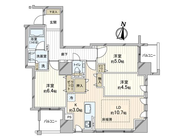 ブランズ札幌大通 間取図(平面図) 間取図(平面図)