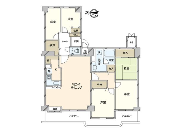 ライオンズマンション伏見公園 間取図(平面図) ライオンズマンション伏見公園 間取図(平面図)