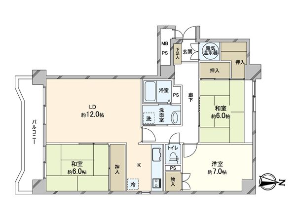 トーカンマンション北5条通り 間取図(平面図) 間取図(平面図)