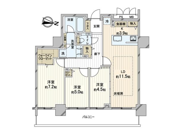 ブランズ札幌大通 間取図(平面図) ブランズ札幌大通 間取図(平面図)