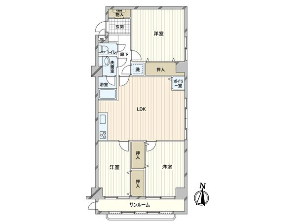 きだパレス 間取図(平面図)