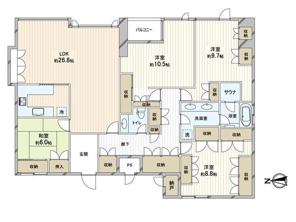 アスレチックパレス 間取図(平面図)