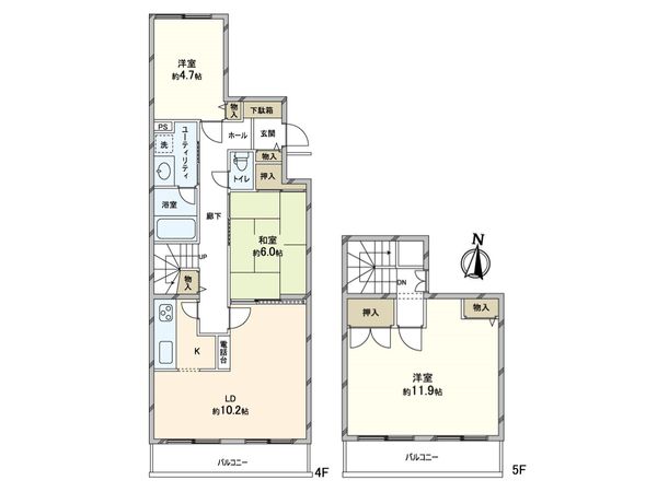 ガーデンハウス山鼻南 間取図(平面図) ガーデンハウス山鼻南 間取図(平面図)