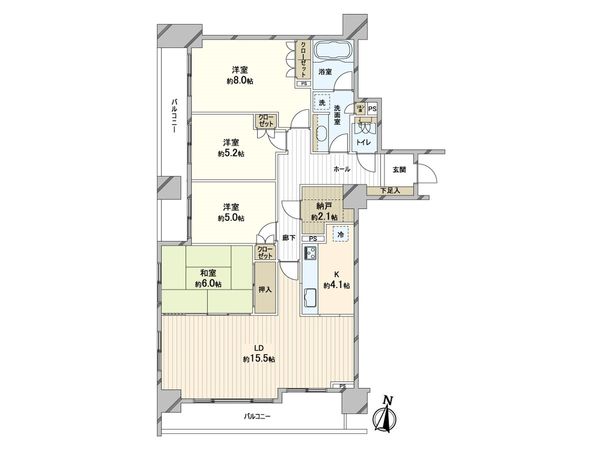 パークホームズ北四条知事公館前 間取図(平面図)