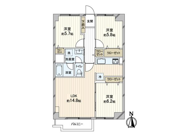 シャルム北4条 間取図(平面図) 間取図(平面図)