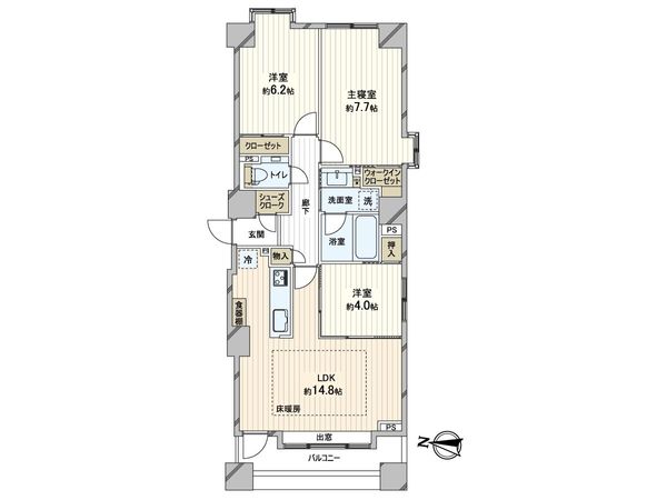 ラ・クラッセ札幌ステーションコート 間取図(平面図)