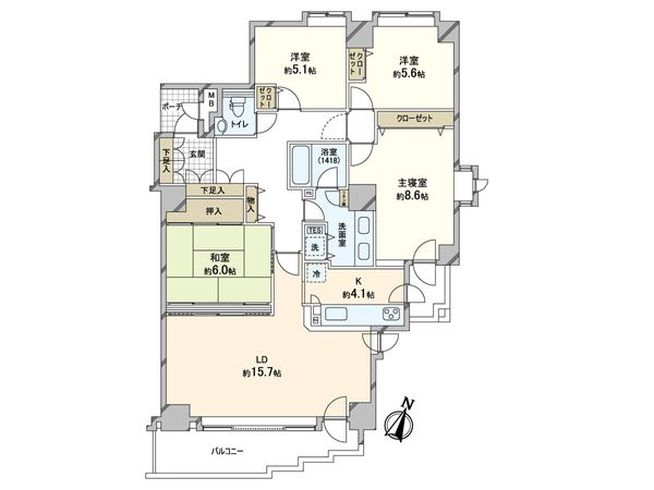 パークハウス知事公館前 間取図(平面図) パークハウス知事公館前 間取図(平面図)