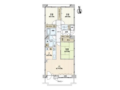 パーソナルステージ中島公園グレイス 間取図(平面図) 間取図(平面図)