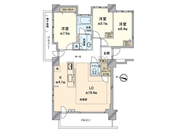 パークハウス北4条公園通 間取図(平面図) パークハウス北4条公園通 間取図(平面図)