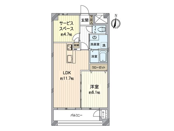 ダイアパレス南3条 間取図(平面図)