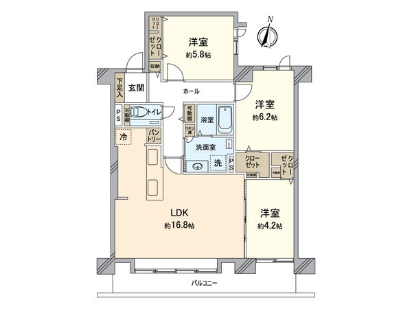 住友リーベスト北6条 間取図(平面図) 住友リーベスト北6条 間取図(平面図)