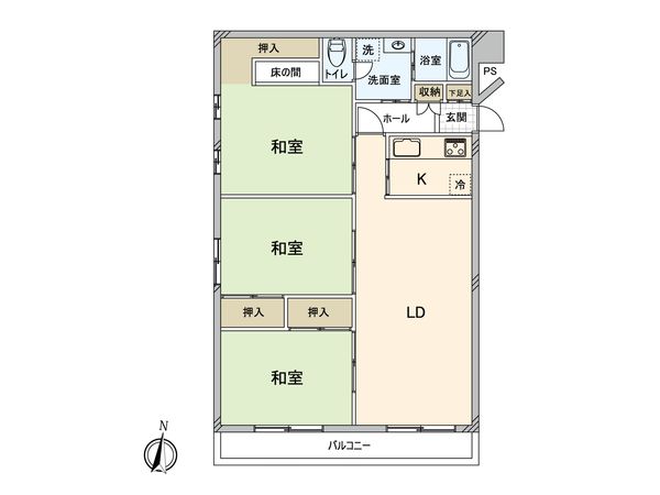 パークハイツ山鼻 間取図(平面図)