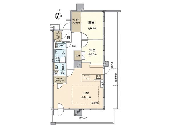 クリオレジダンス札幌大通イースト 間取図(平面図) クリオレジダンス札幌大通イースト 間取図(平面図)