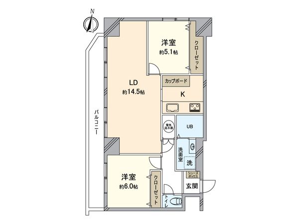 ライオンズマンション山鼻13条 間取図(平面図) ライオンズマンション山鼻13条 間取図(平面図)