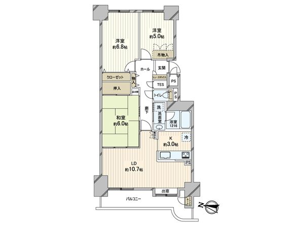 ダイアパレス植物園第2 間取図(平面図) ダイアパレス植物園第2 間取図(平面図)