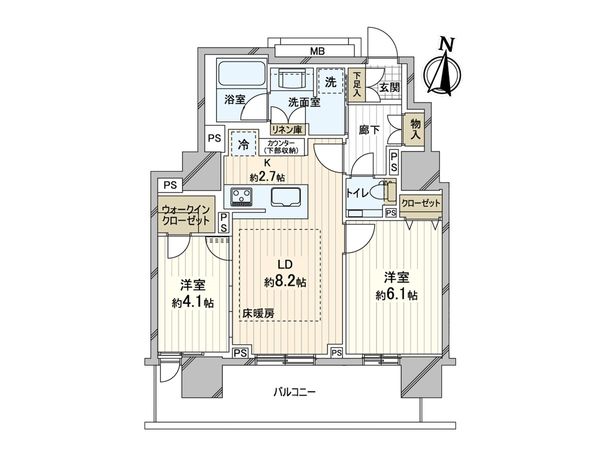 ブランズタワー札幌大通公園 間取図(平面図) ブランズタワー札幌大通公園 間取図(平面図)