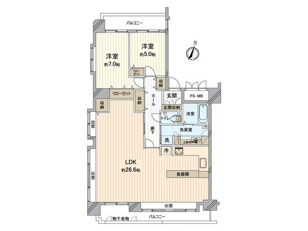 ダイアパレス知事公館西 間取図(平面図) ダイアパレス知事公館西 間取図(平面図)